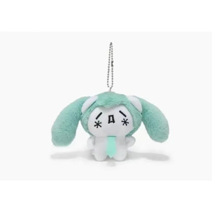 Hatsune Miku Kawaii Mini Q Version Plush Keychain – Student School Bag Doll Pendant, Cute Gift for Friends
