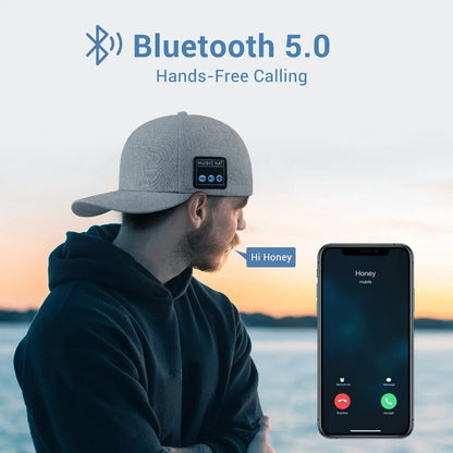 Upgrade Your Outdoor Experience with New Multifunctional Bluetooth Hat: Detachable Wireless Speakers, Adjustable Music Baseball Cap - Perfect for Running & Sports, Great Gift Idea