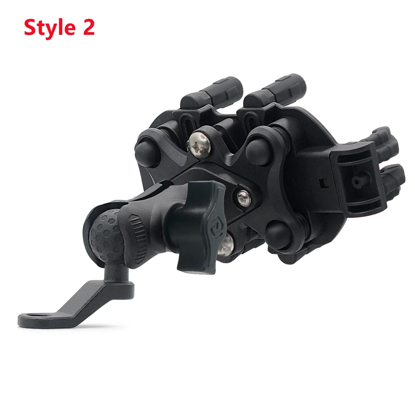 Aluminum Motorcycle Handlebar Phone Holder – Anti-Vibration Navigation & Mirror Mount Stand