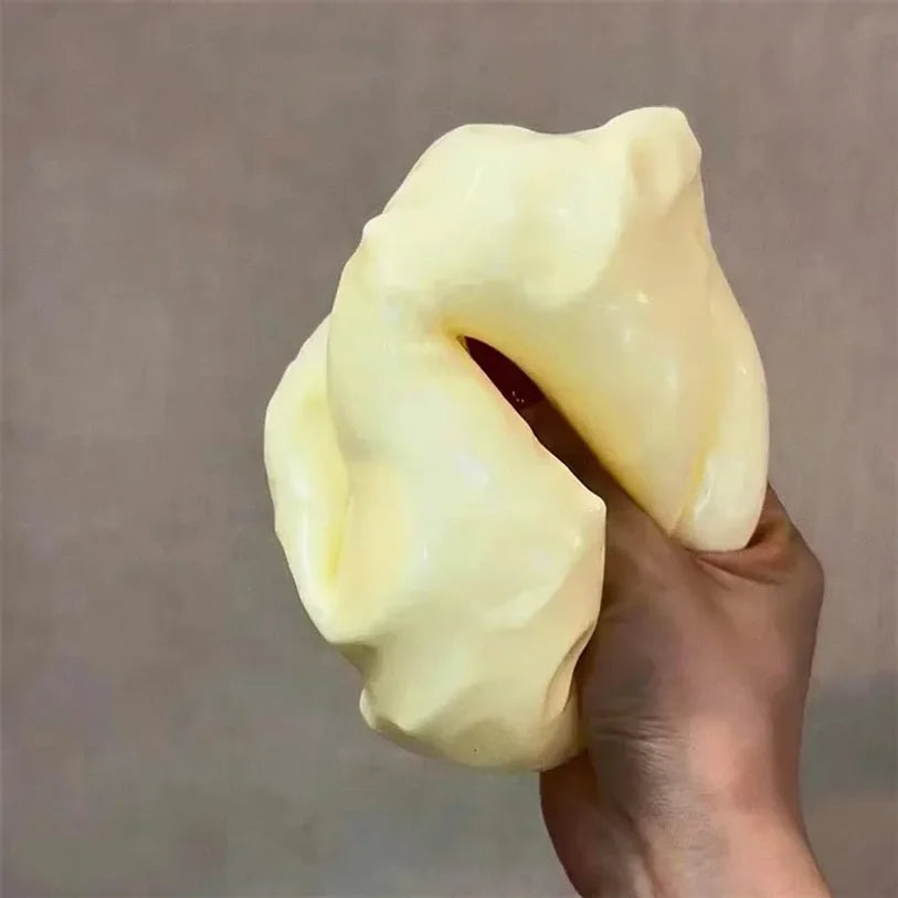 Giant Cheese Squishy Toy - Soft Slow-Rebound Stress Relief Fidget Ball