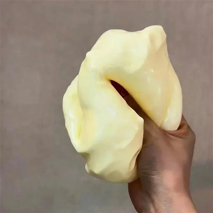 Giant Cheese Squishy Toy - Soft Slow-Rebound Stress Relief Fidget Ball