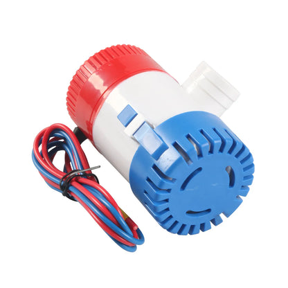 12V Submersible Marine Bilge Water Pump 1100GPH – Vacuum Boat Pump for Seaplane, Houseboat & Motorhome Water Removal System