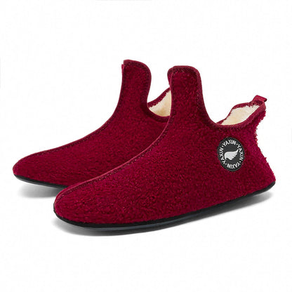 Classic Couples Slippers – Non-Slip Warm Indoor & Outdoor Cotton Shoes for Men & Women, Soft & Comfortable Flat Slippers