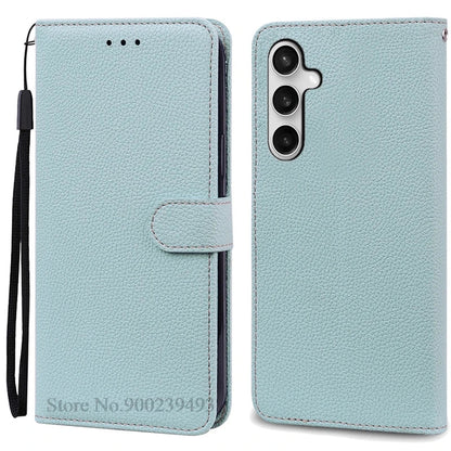 Samsung Galaxy A17 5G Case - Leather Flip Wallet Cover for A175F/A176B 4G & 5G