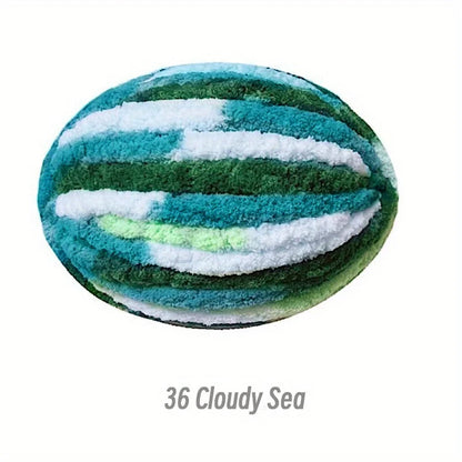 250g Extra Thick Ice Chenille Yarn Ball for Hand Knitting – Soft DIY Blanket, Cushion, Scarf & Pet Bed Yarn for Craft Projects
