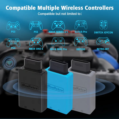RetroScaler BlueRetro Wireless Controller Adapter – Saturn to PS4, PS5, Switch Pro, Joy-Con & Xbox One S