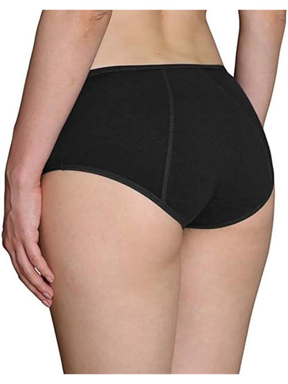 5Pcs Women’s Protective Cotton Menstrual Panties | Breathable Leakproof Briefs & Postpartum Underwear