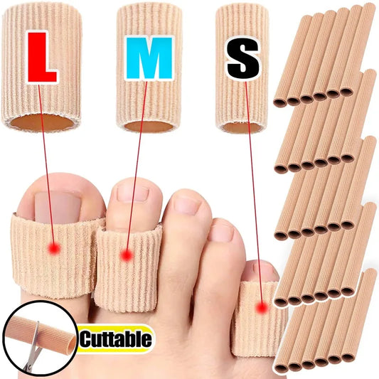 Gel Toe Cover Elastic Fiber Protector – Silicone Finger Tube for Toe Protection and Friction Reduction, Foot Care Accessory