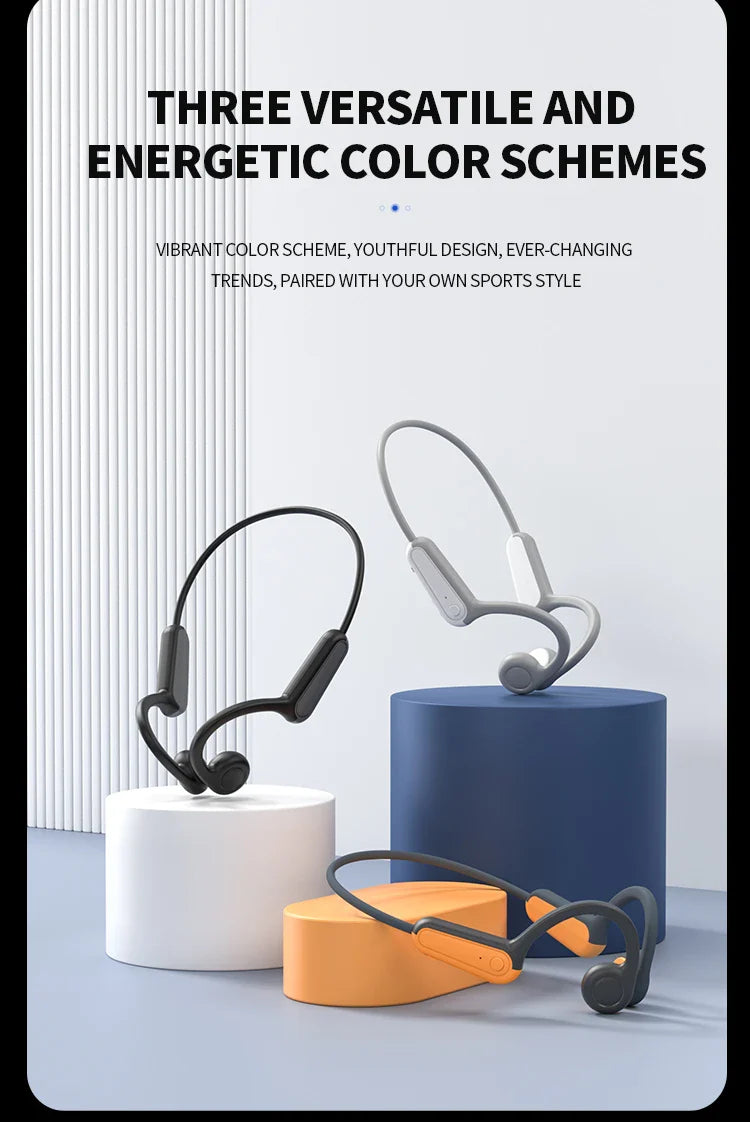 Xiaomi Mijia Real Bone Conduction Sport Headphones – Wireless Bluetooth Earphones with Mic, Hands-Free for Running