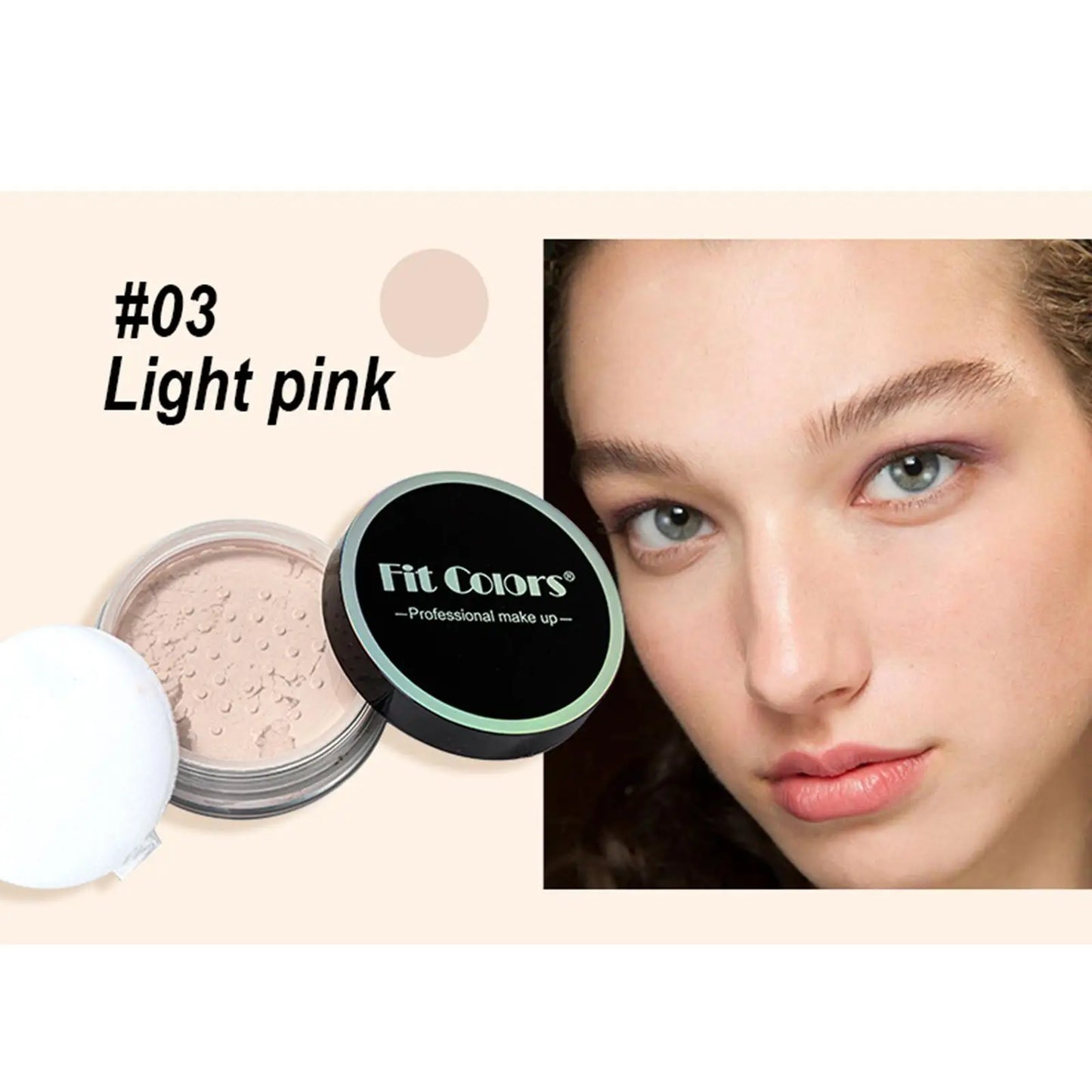 Korean Loose Powder – Full Brightening Concealer, Mineral Face Foundation, Long-Lasting Pressed Compact Makeup Powder