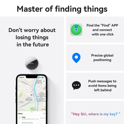 E91 Airtag Bluetooth GPS Smart Tracker Finder for Pet Dog Car Key Wallet Anti-Lost Device