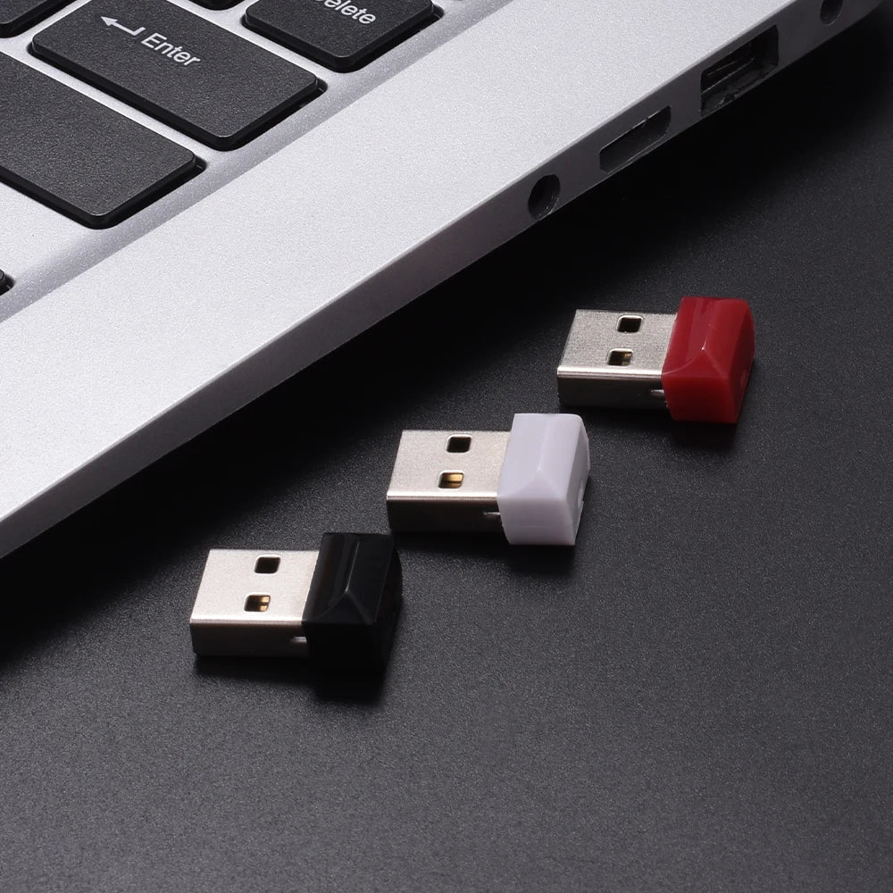 Black Mini USB 2.0 Pen Drive – High-Speed 64GB & 128GB Oval Flash Memory Stick with Keychain, Ideal Business Gift
