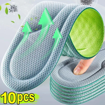 Unisex Soft Memory Foam Orthopedic Insoles – Deodorizing, Sweat-Absorbing & Antibacterial Shoe Accessories for Sports