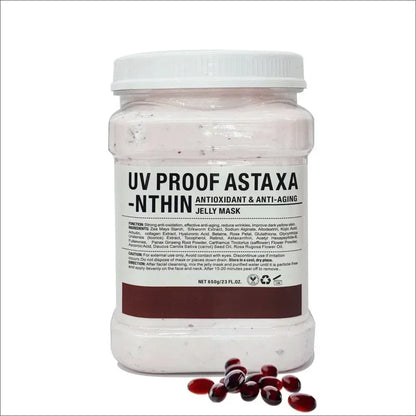 650g Arbutin Rose Jelly Peel-Off Face Mask Powder – Vitamin C Hyaluronic Acid & 24K Gold Mud Skin Care Mask
