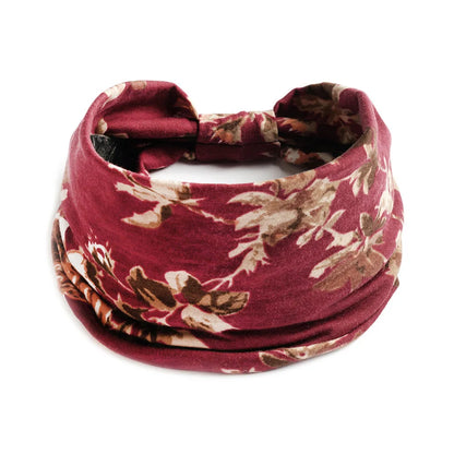 Bohemian Wide Cotton Stretch Headband for Women – Turban Headwrap, Bandage Hairband, Bandana Hair Accessories