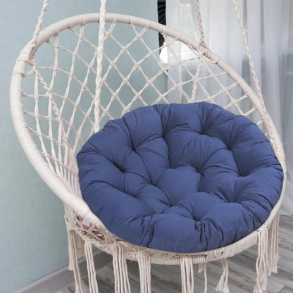 20-Inch Round Papasan Chair Cushion – Thick Egg Chair Mat for Garden, Hanging Basket, Courtyard & Bedroom Accessory
