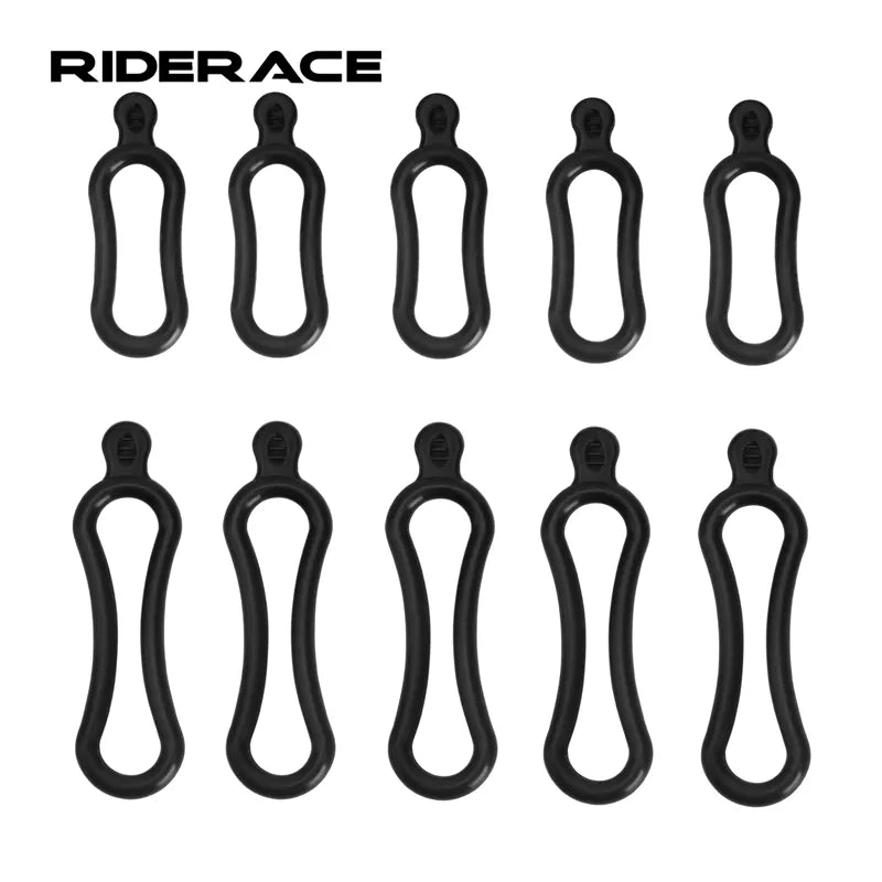 Brighten Your Ride: RIDERACE Bike Rubber Mount Band - Secure Bicycle Headlight and Rear Lamp Holder - Compatible with T6 L2 Q5 Handlebar LED Torches - Easy Install Light Strap