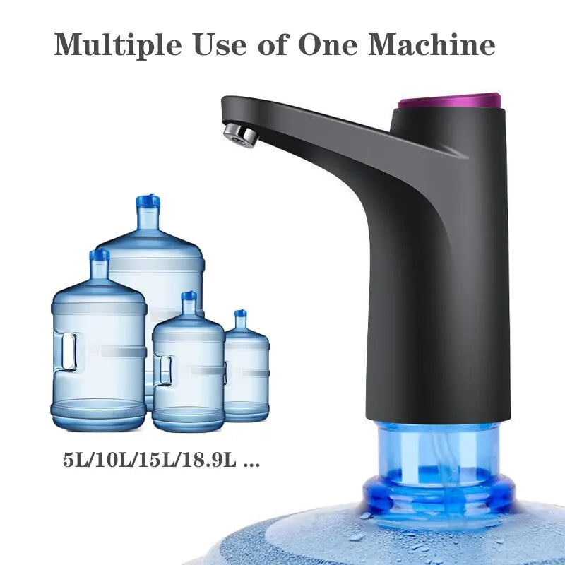 Wireless Electric Barreled Water Pump - Intelligent Pressurized Purified Water Dispenser, Automatic Pumping for Simple Barrel Type