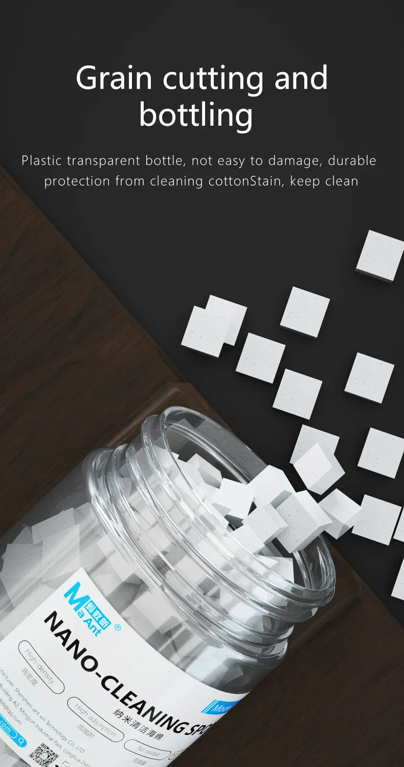 MaAnt MY-065 Nano Cleaning Sponge – Dust-Free Wipes for Phone Screens, Camera, PCB Flux & Glue Removal