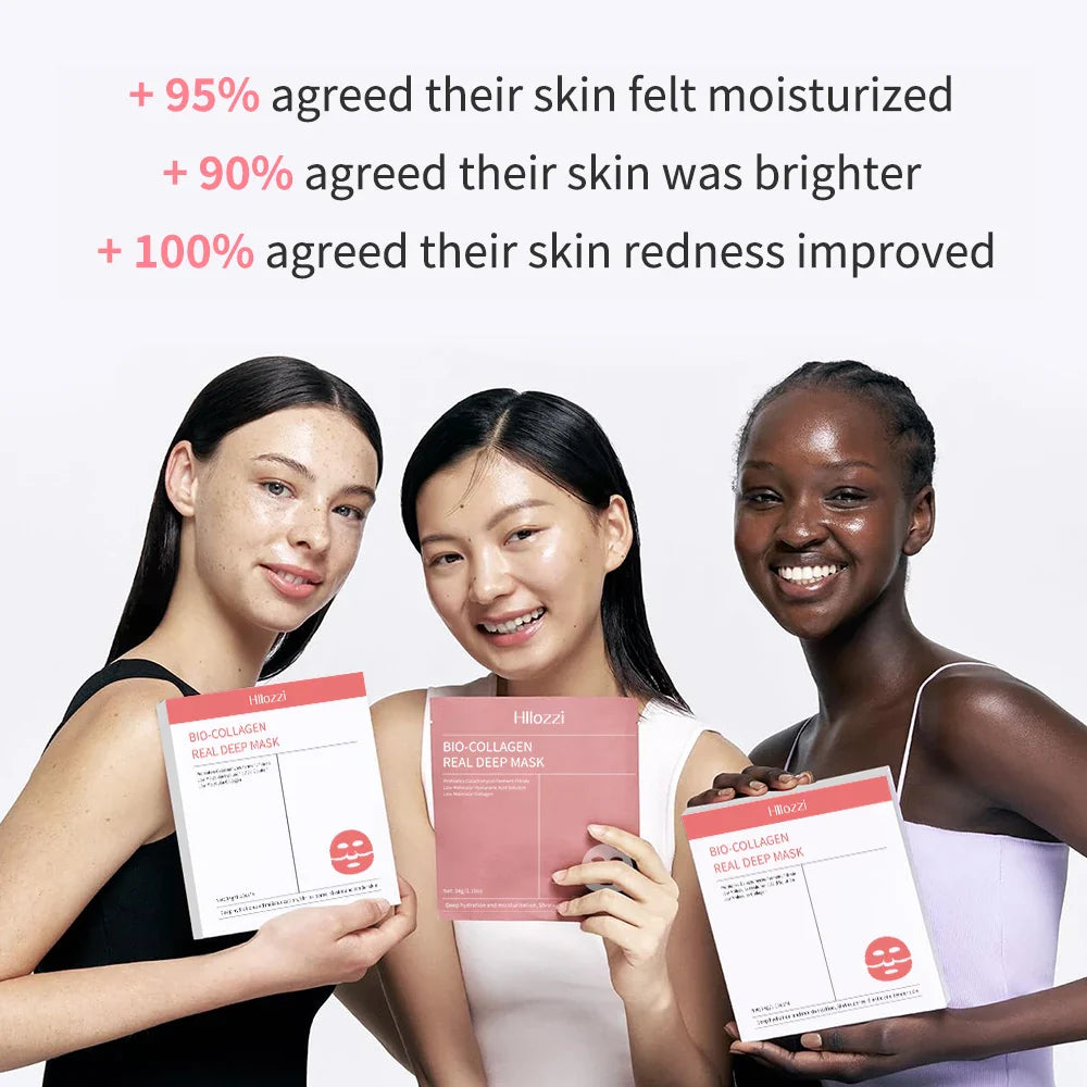 4PCS Collagen Sleeping Masks – Hydrating, Moisturizing & Whitening for Smooth, Translucent Skin