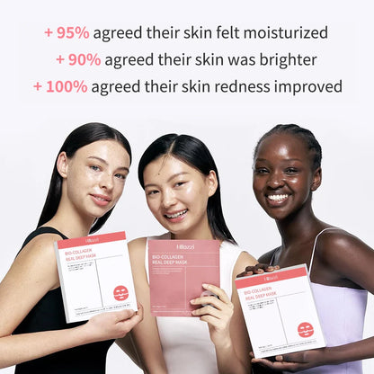 4PCS Collagen Sleeping Masks – Hydrating, Moisturizing & Whitening for Smooth, Translucent Skin