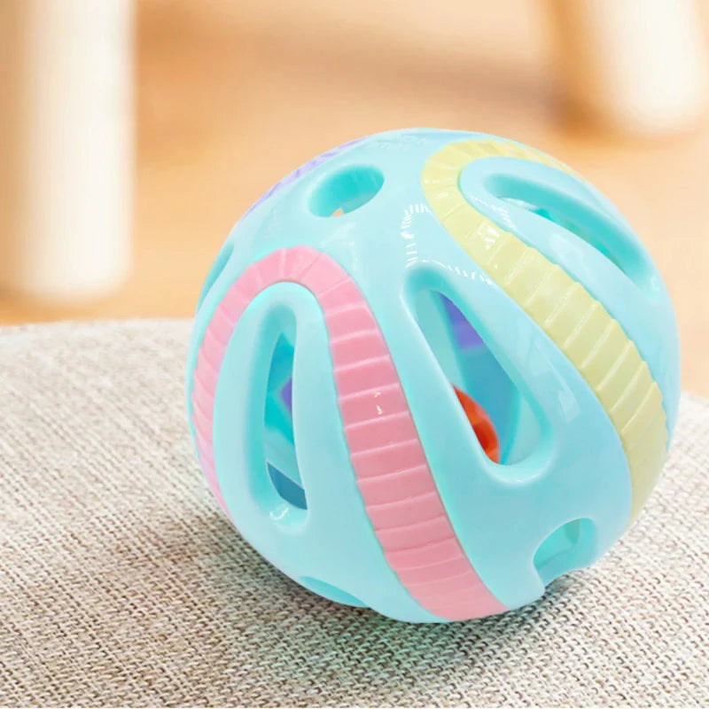 Colorful Bell Ball Cat Toys – Interactive Plastic Sound Play Balls for Kittens, Chase & Exercise Pet Supplies