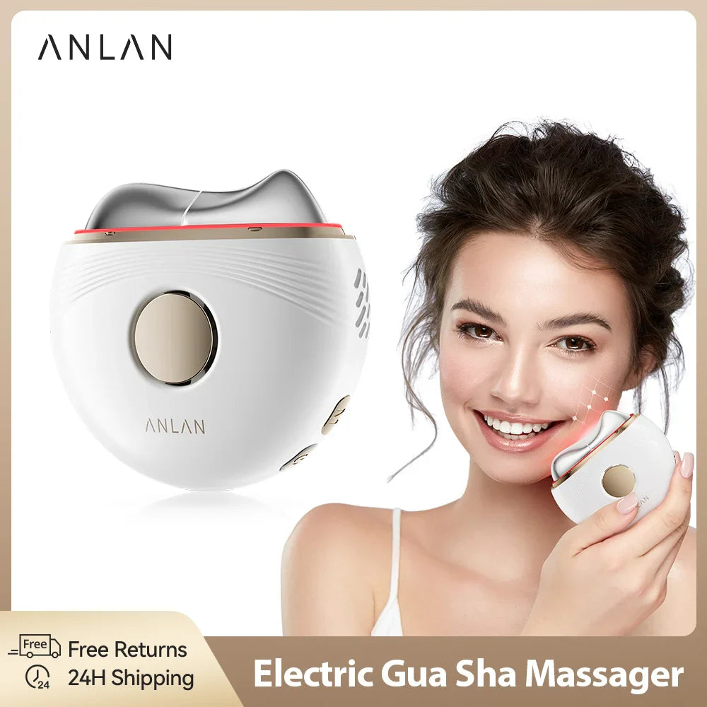 ANLAN Electric EMS Face & Body Massager – Guasha Therapy, Skin Lifting, Firming, Edema & Heat Treatment Beauty Device