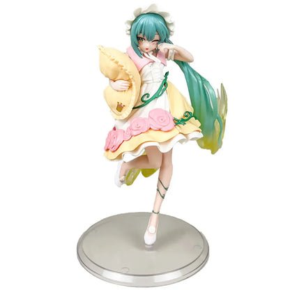 20CM Anime Hatsune Miku x Cinnamoroll Figure – Collectible Decorative Model, Kawaii Gift for Kids