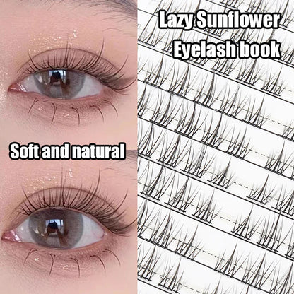 Individual Lash Extensions Kit – DIY Cluster Eyelash Book, False Lashes for Home Makeup