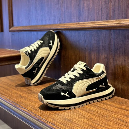 Men’s Casual Sports Shoes - Thick Sole Non-Slip Outdoor Sneakers with Soft Comfort for Summer