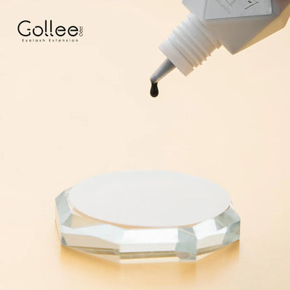 Gollee 5-Pack Eyelash Extension Glue – 7-9 Week Long-Lasting, Quick-Dry 0.3-1s, Black & Latex-Free