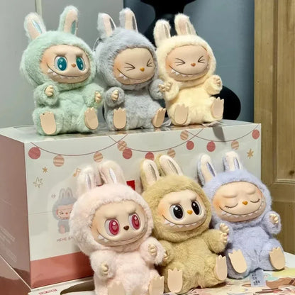 1:1 High-Quality Macaron 2nd The Monsters Labubu Vinyl Plush Blind Box - Sitting Party Doll, Decorative Surprise Gift