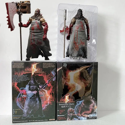 NECA Chris Redfield & HUNK Action Figure – Biohazard Zombie Executioner Majini Collectible Toy Gift for Halloween