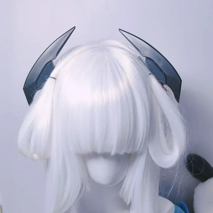 Anime Lolita Cyberpunk Devil Hair Clip – Gothic Mechanical Hairpin for Women, Halloween & Party Headwear Gift