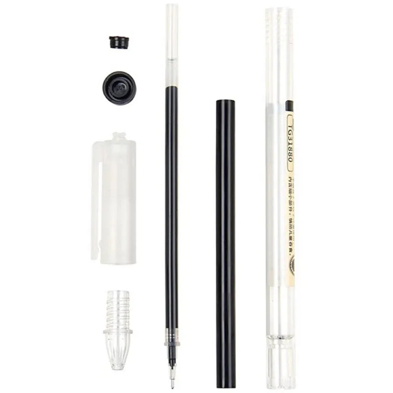 Fine Point Gel Pen - 0.35mm Black Blue Red Ink Ballpoint Pen for School & Office Writing