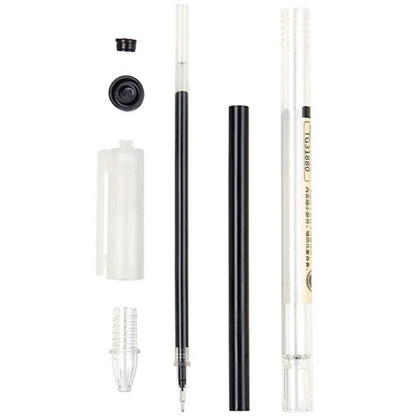 Fine Point Gel Pen - 0.35mm Black Blue Red Ink Ballpoint Pen for School & Office Writing