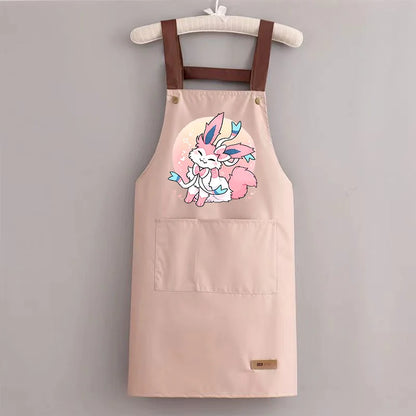 Pokémon Pikachu Waterproof & Oil-Resistant Apron — Durable Kitchen Cooking Workwear for Adults