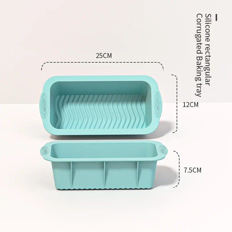 3D Silicone Cake Mold Decorating Tool for Pastry, DIY Cake Pan, Fluted Tube Pan and Airfryer Bakeware Accessories