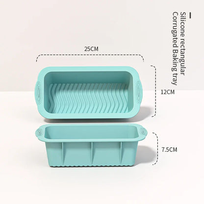 3D Silicone Cake Mold Decorating Tool for Pastry, DIY Cake Pan, Fluted Tube Pan and Airfryer Bakeware Accessories