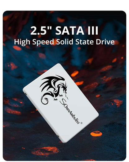 SomnAmbulist 2.5" SSD SATA3 | 64GB–512GB Internal Solid State Drive for Laptop & Desktop