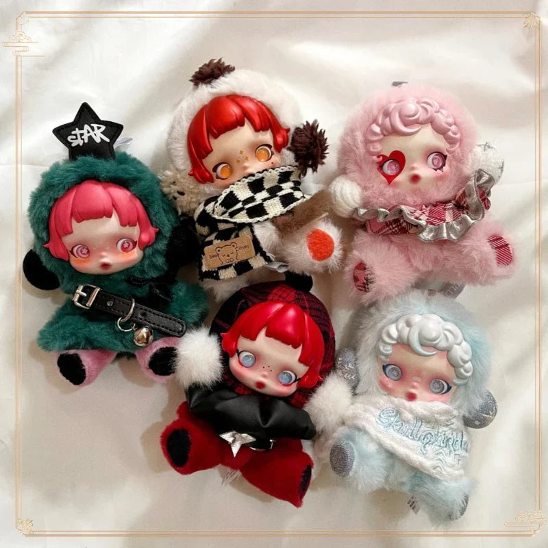 Skullpanda Winter Music Series Blind Box Plush Keychain – Cute Action Figure Toy Gift