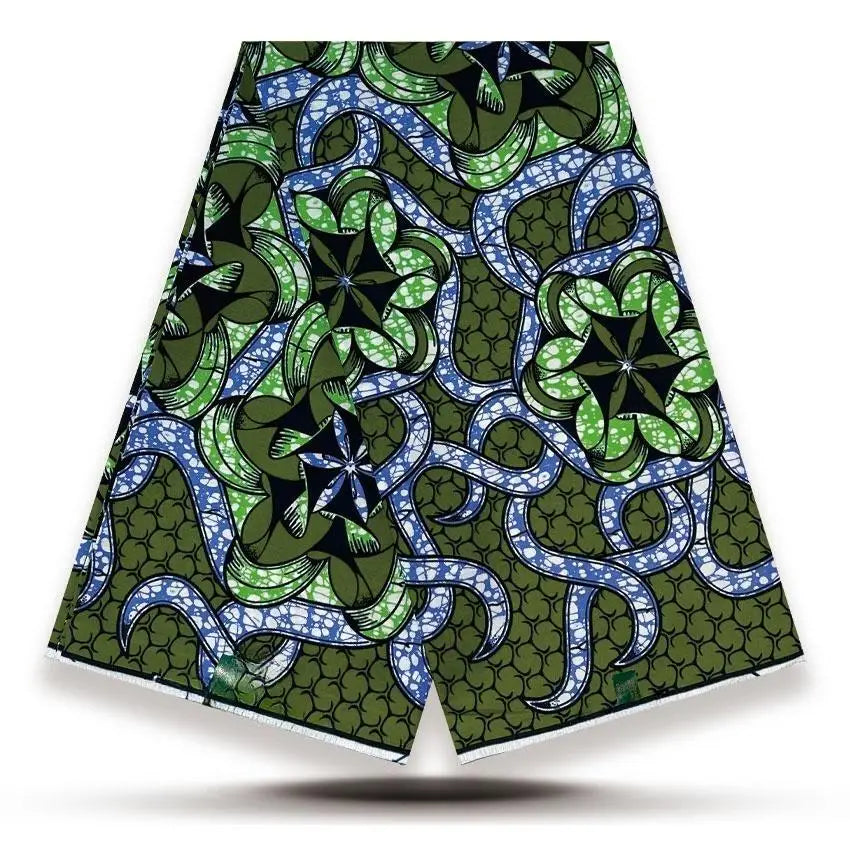 High Quality African Wax Print Fabric - 100% Cotton Soft Ankara Real Wax Fashion Material