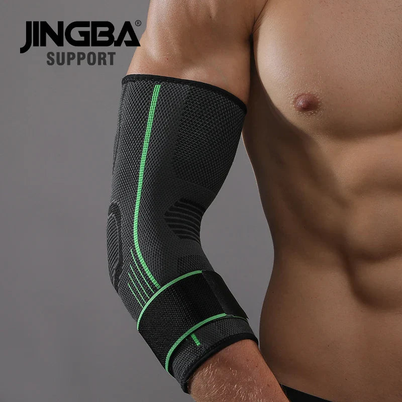 Gym Elastic Elbow Brace — Golfer’s Elbow Compression Sleeve Strap