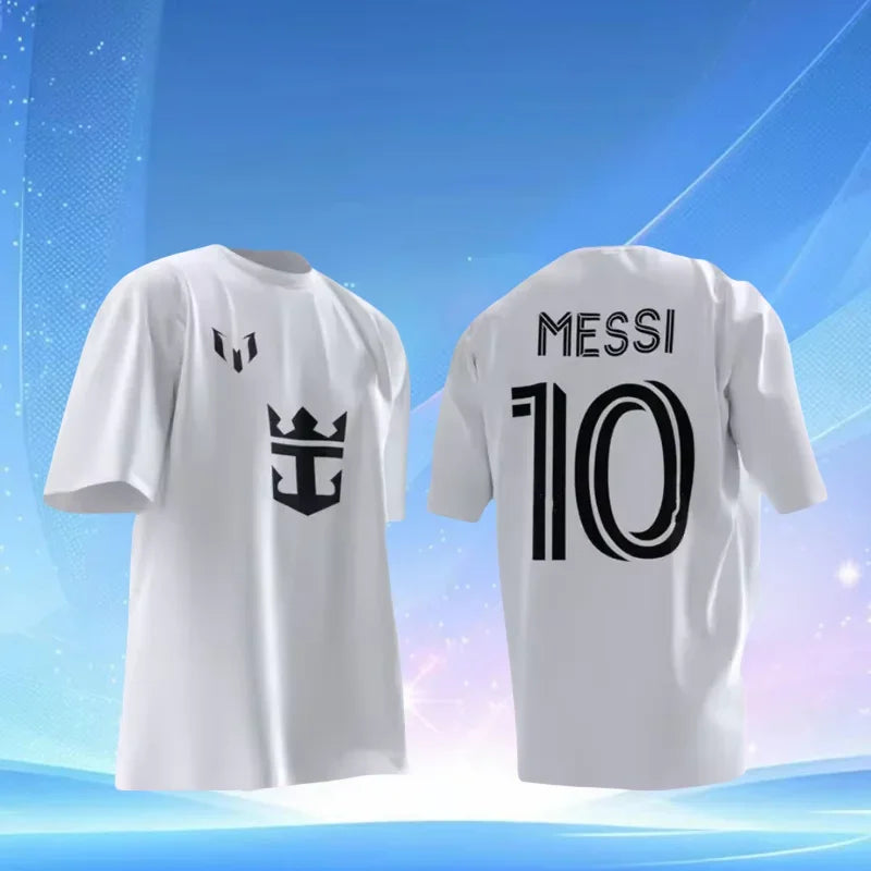 Argentina Miami International No.10 Messi Jersey – Comfortable, Breathable Football T-Shirt for Men & Children