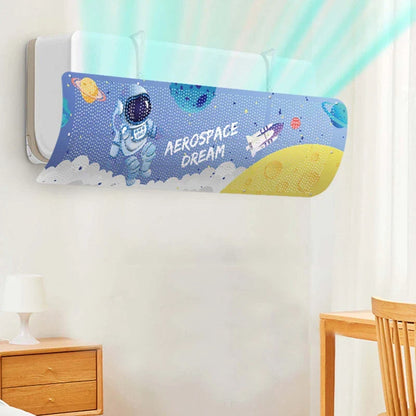 Adjustable Air Conditioner Wind Deflector - Air Wind Shield Baffle to Prevent Direct Blowing, Guide Dust Cover