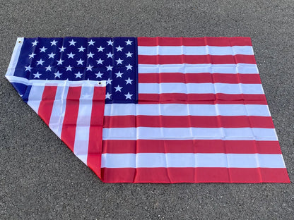 150x90cm Double-Sided USA Flag Banner – High-Quality Polyester with Grommets, American Flag