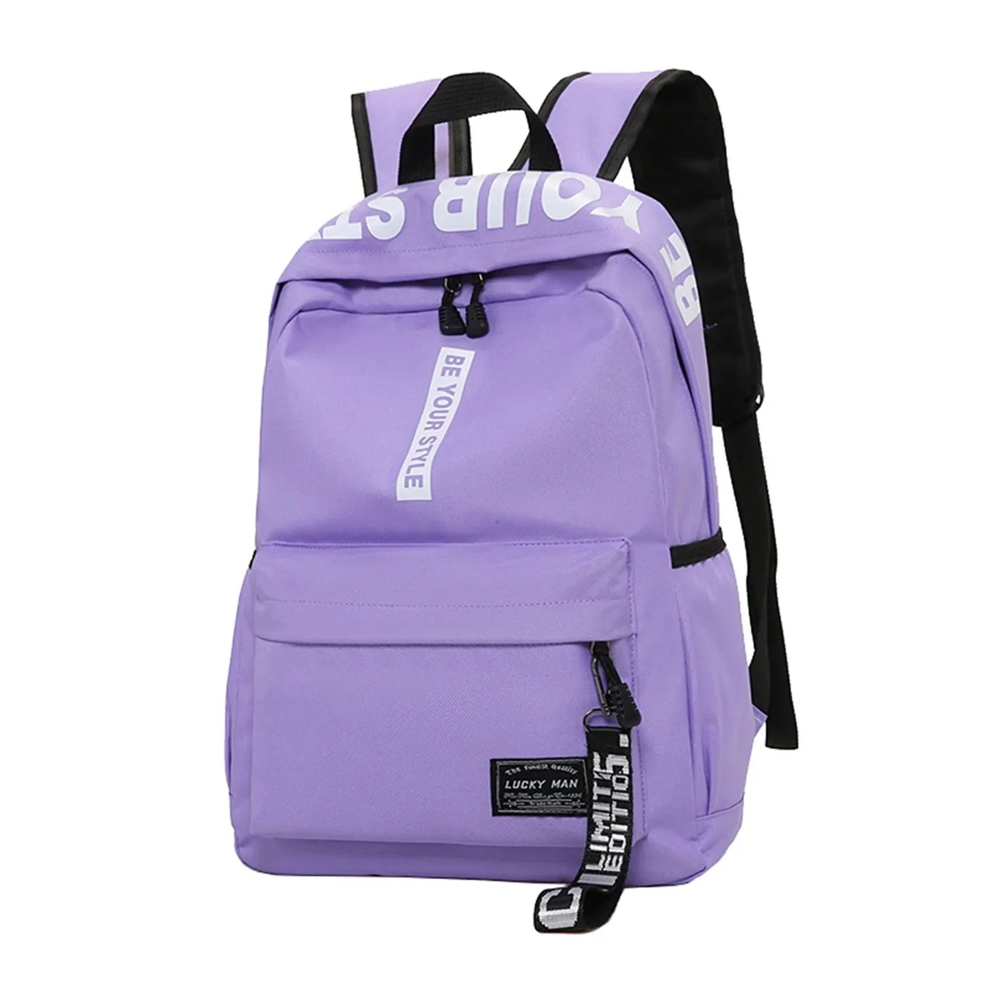 Lightweight Student Backpack – Custom Logo Casual Dual-Shoulder Bag with Arc Straps & Durable Oxford Fabric