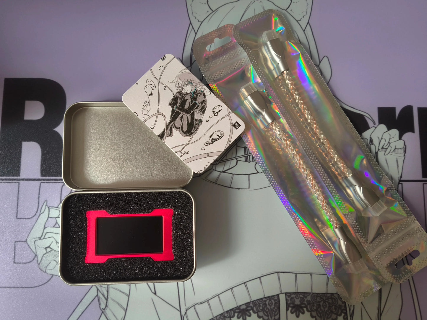 HMLAB ZNEO Gaming USB Hub – 2-to-3 Port with 8K Hz, Independent Power & Screen for Gaming Desk Setup