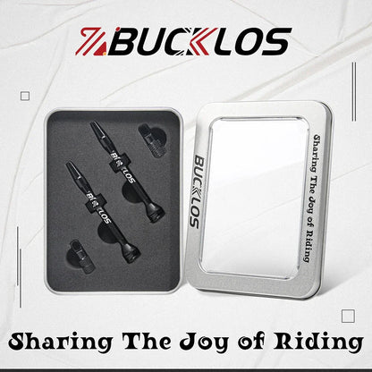 BUCKLOS Tubeless Presta Valve 40–100mm — CNC Aluminum Alloy Bike Valve for Road & MTB