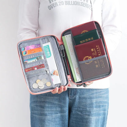 Creative Waterproof Travel Wallet: Family Passport Holder & Document Organizer - Essential Travel Accessories